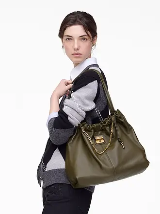 MARC JACOBS | Ledertasche -  Shopper THE TOTE | olive